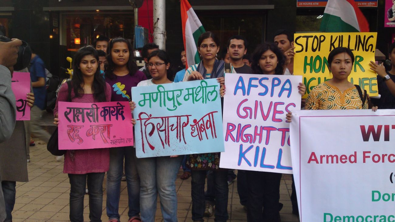 AFSPA protest at Pune