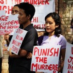 Protest against the murder of Loitam Richard at Jantar Mantar in New Delhi on April 29