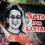 Protest against the murder of Loitam Richard at Jantar Mantar in New Delhi on April 29