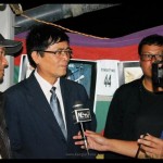 06aa-Phoenix members Ringo Nutan Sando and Vivek being interviewed by NE TV –  Pic Courtesy Tiken Thokchom