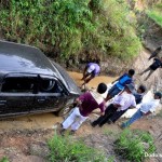 MAPC trip to Eshingthingbi Lake Chandel, Poor Road Condition