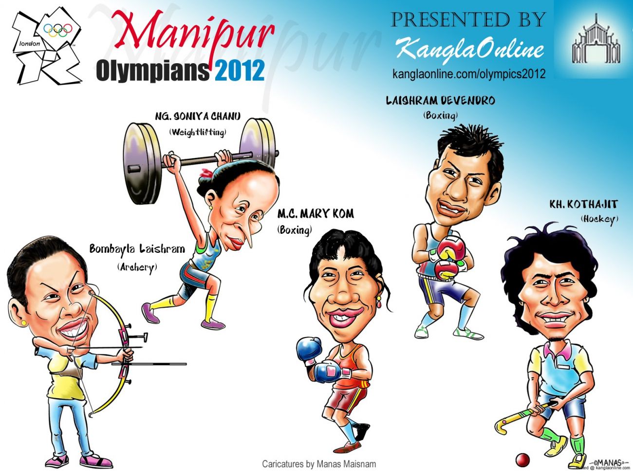 Manipuri Olympians for London - 2012 Olympics