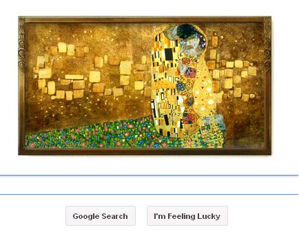 Google Doodle celebrated Gustav Klimt on his birthday