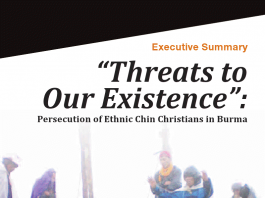 "‘Threats to Our Existence’: Persecution of Ethnic Chin Christians in Burma” Photo Credit: CHRO