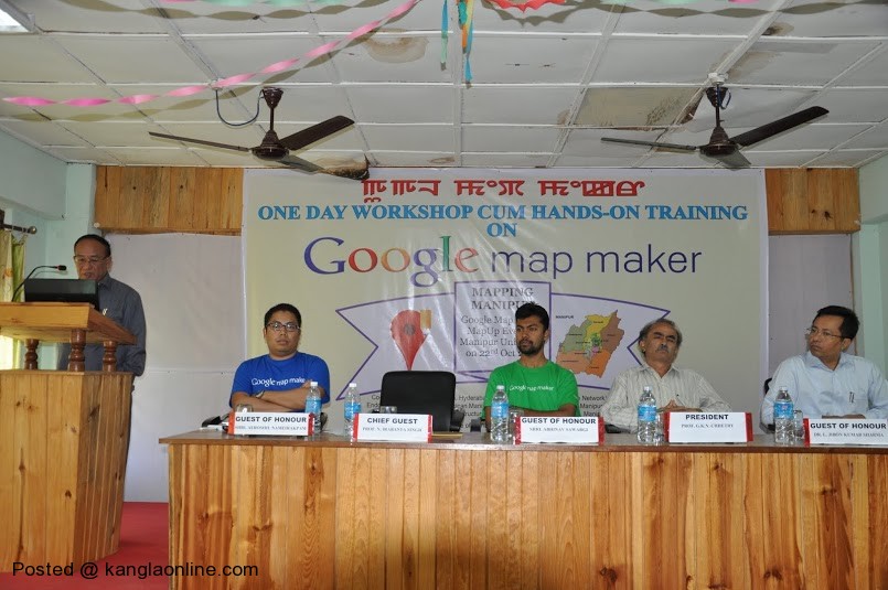 A report on One Day Workshop cum Hands-on Training on  Google Mapmaker for Mapping Manipur