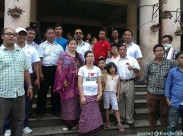 Blooming Manipur: Mr World ( Mr Nganbam Shantikumar ) and his family connecting and caring for Ema Keithel