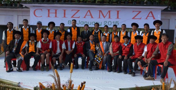 Chizami Za celebration picture. Chakhesang Tribe of Nagaland