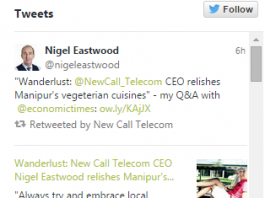 Nigel Tweet about Manipur
