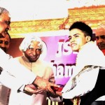 Ronaldo Receiving Award from Abdul Kalam