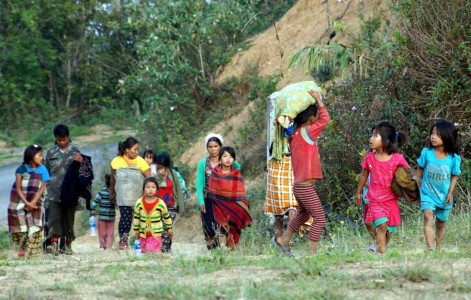 Villagers of Sehao flee homes after KNLF unleashed violence in Manipur