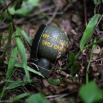 Chinese made hand granade which was found at the ambush site at Paraolon, Chandel District, Manipur. Photo by Deepak Shijagurumayum.