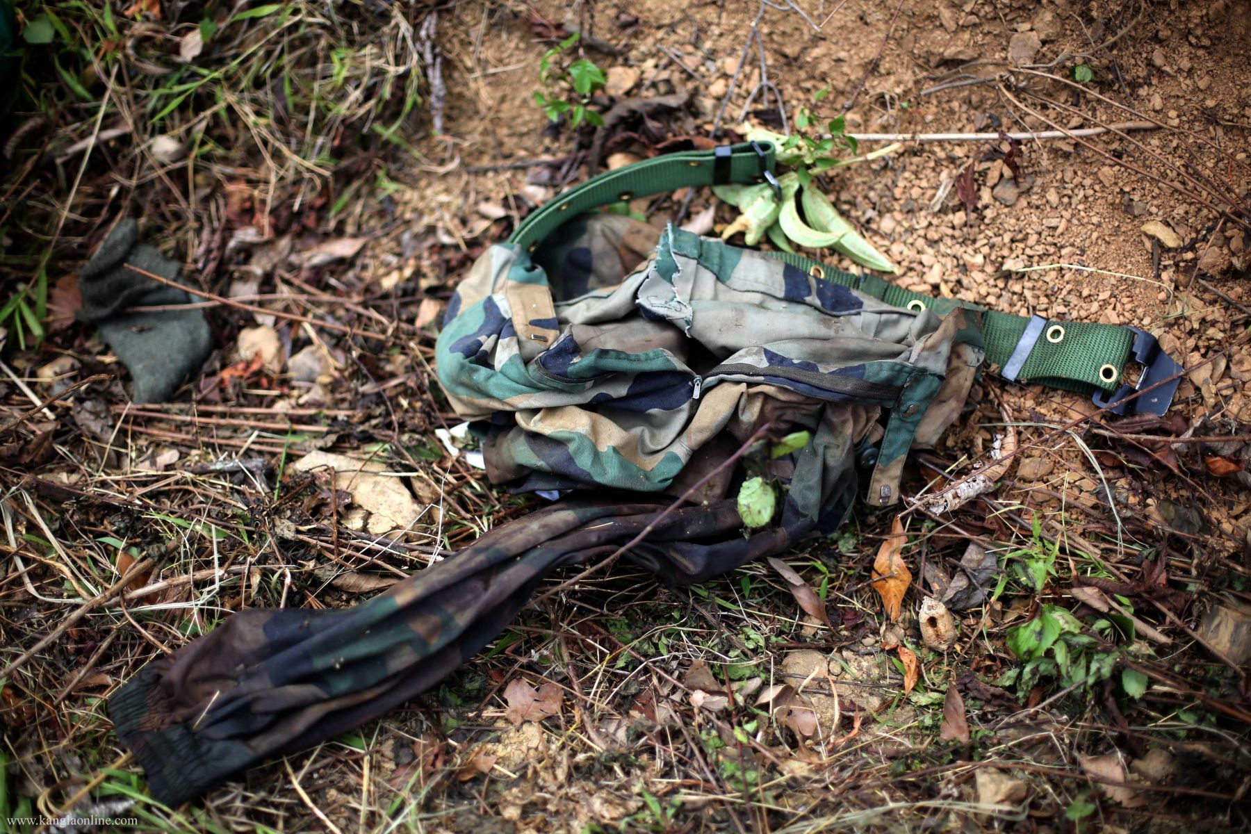 Uniform  of one of the deceased Indian Army at Paraolon, Chandel District, Manipur. photo by Deepak Shijagurumayum. 
