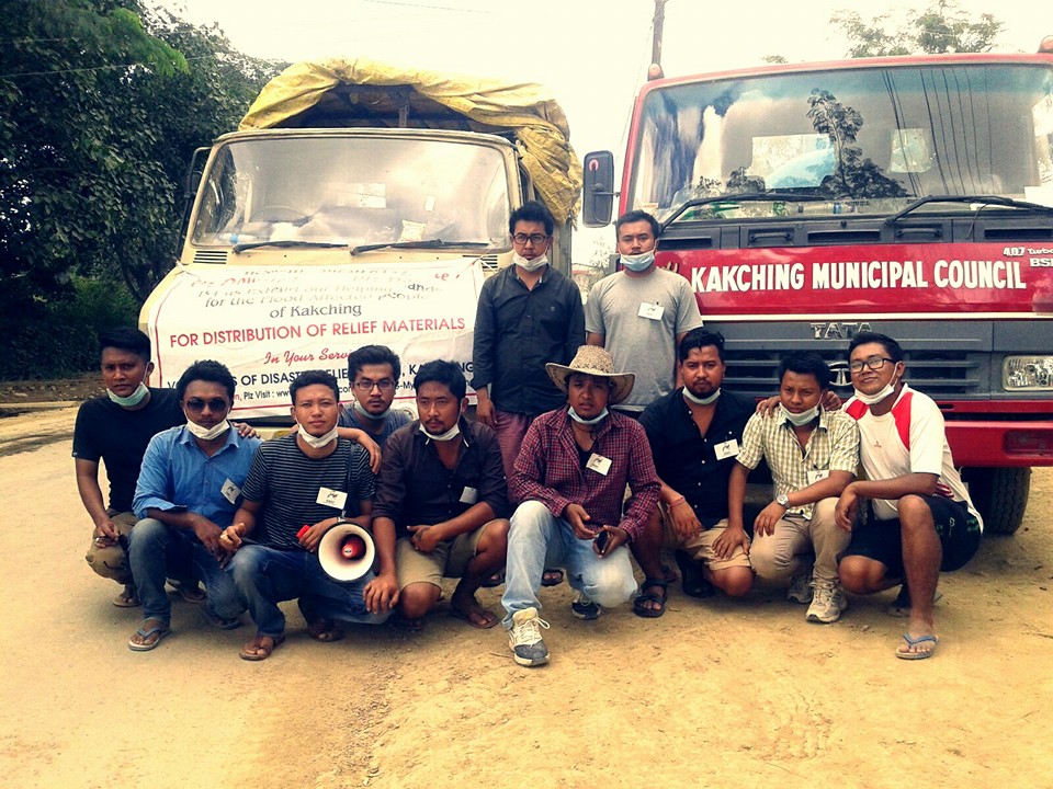 Volunteers of Disaster Relief Forum Manipur