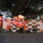 Artist from Manipur performing traditional Pung Cholom Dance during ongoing  North East Festival at Indira Gandhi National Centre for Arts in New Delhi on October 12, 2015. (Photo by UB Photos)