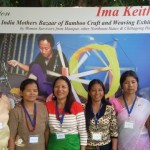 Ms Binalakshmi Nepram with Women Artisans