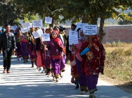 Aimol tribe rally in Chandel district against tagging in to Naga NSCN Manipur