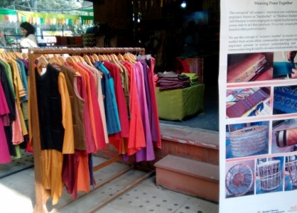 Manipur Women Weavers Products at Nature Bazaar- Photo by CAFI