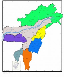 north eastern states of India