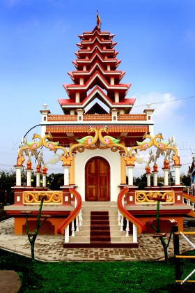 Ebudhou Pakhanba Temple at MMRC Park Khangabok Front View