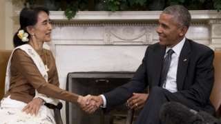 Aung San Suu Kyi visits Washington