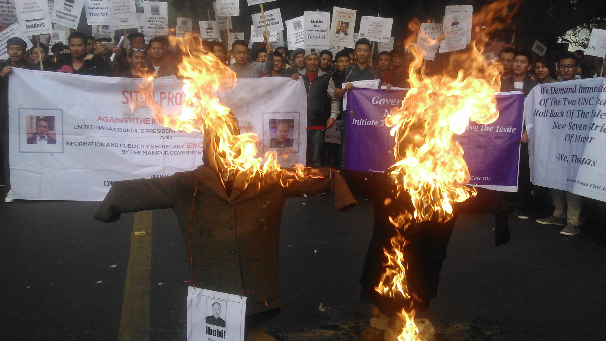 Nagas protest in Delhi
