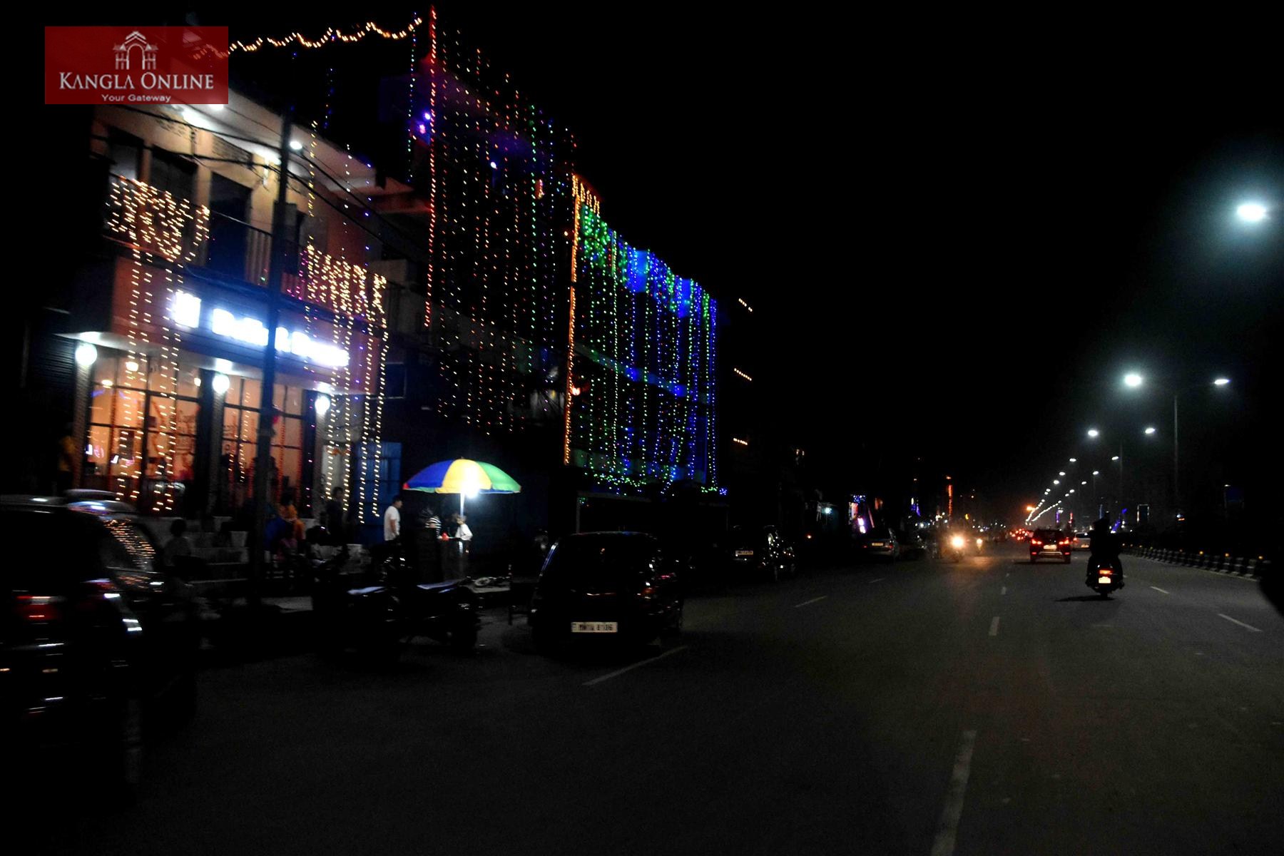 Deepavali night in Imphal city (2)