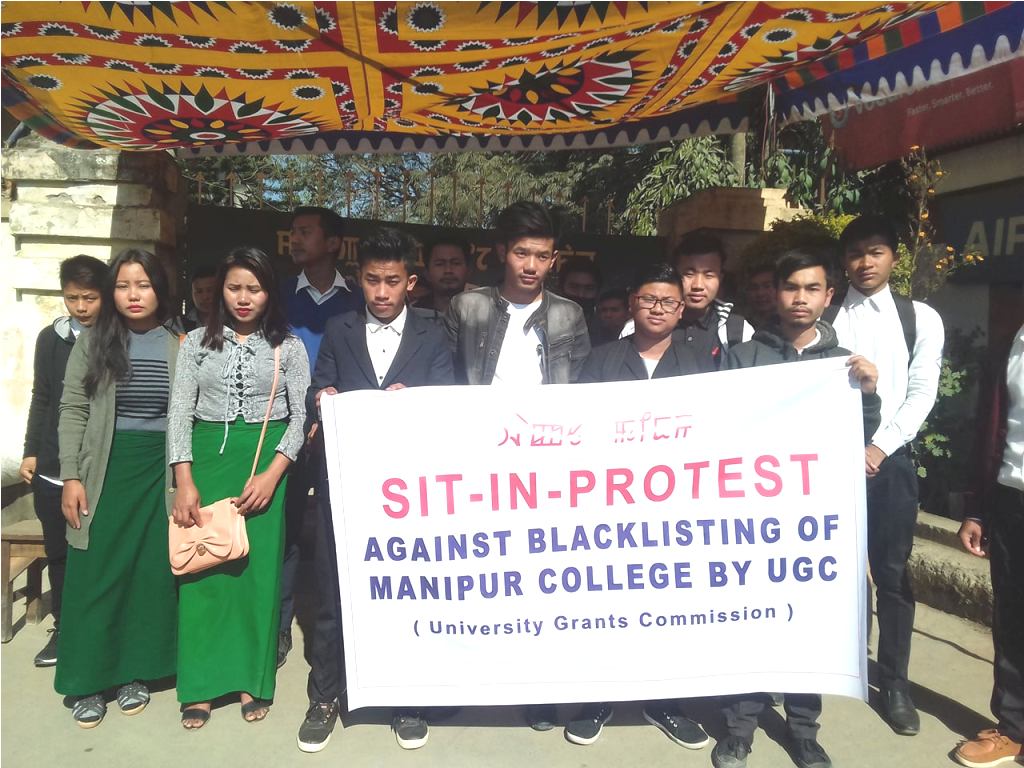 Manipur college protest