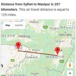 sylhet to manipur state_route of Santa Das Gosai